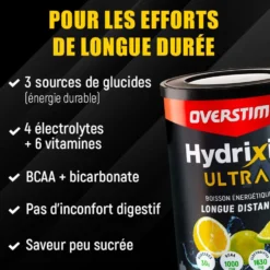 Bevi Overstims Hydrixir Ultra 400 g. Thé Pêche