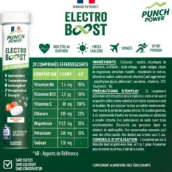 Bevi Punch Power Electroboost - Tube 20 Comprimés Fraise