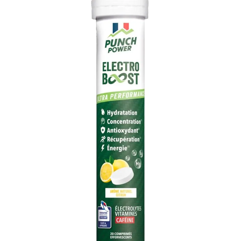 Bevi Punch Power Electroboost - Tube 20 Comprimés Citron Caféine