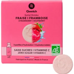 Bevi Qwetch Solid Drinks Bio (x3) Fraise & Framboise