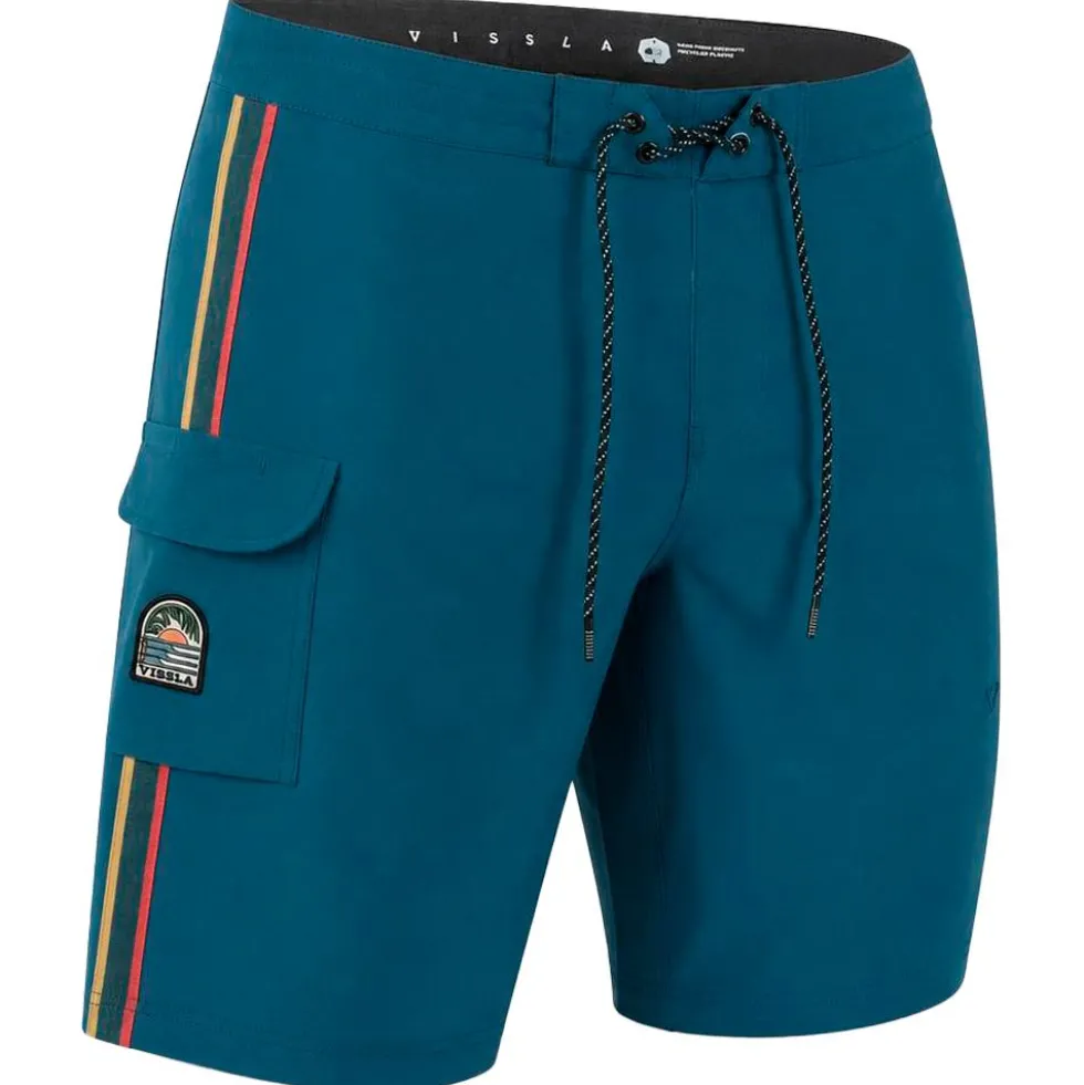Boardshort Vissla Long Sets 21" Dark Denim