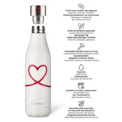 Borracce Les Artistes Paris Bouteille 500 ml Love
