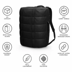 Borsone Db Roamer Duffel 60L Black Out