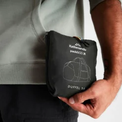 Borsone Kathmandu Pack&Go Duffel 30L Black Stingray