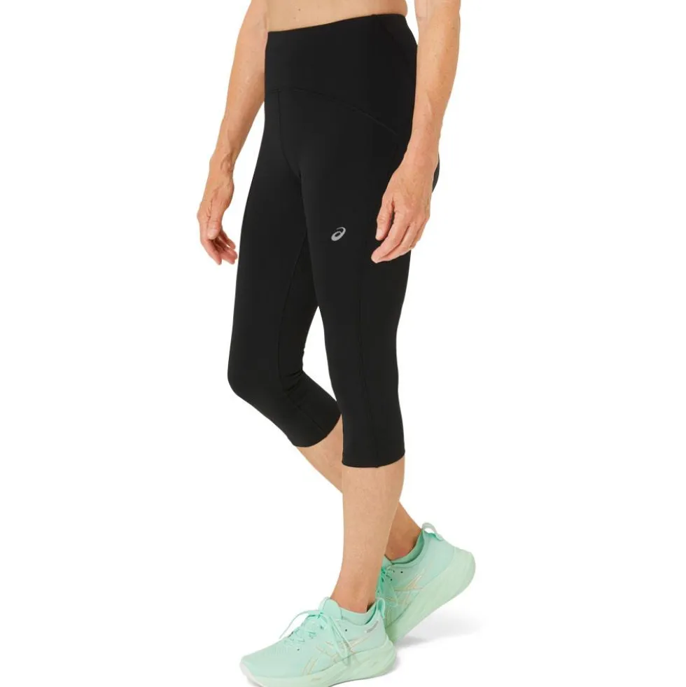 Calzamaglia da trail Asics W Road High Waist Capri Tight Performance Black