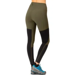 Calzamaglia da trail Norrona senja equaliser stretch Tights W's Olive Night - Caviar