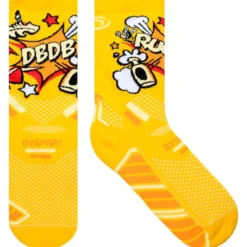 Calze Bv Sport Trail Socks Ultra High Collector Des Bosses Et Des Bulles Pop Jaune