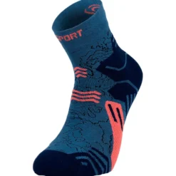 Calze Bv Sport Trek Gr Socks Mid Lyocell Bleu Corail