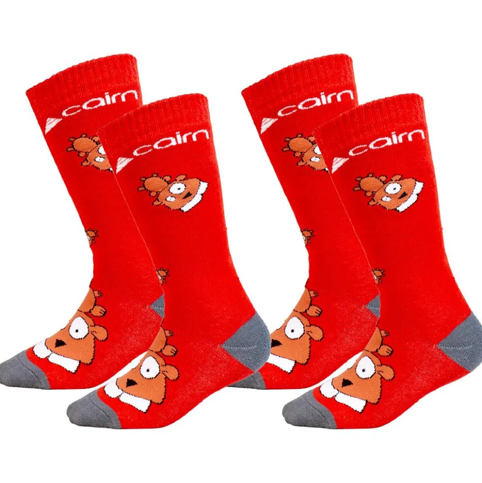 Calze Cairn Duo Pack Spirit Junior Red Marmot