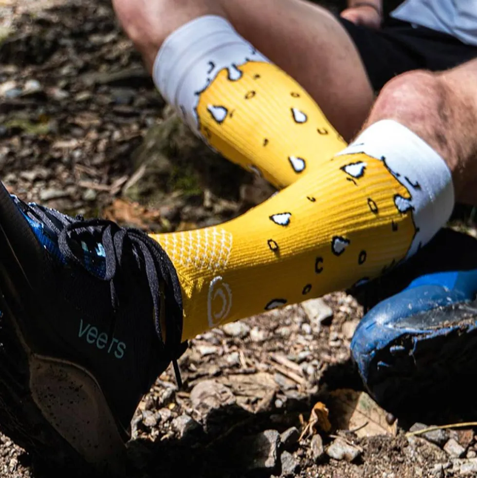 Calze di compressione Bv Sport Trail Compression Bière Blonde