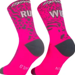 Calze Dynafit Run Wild Crew Socks Pink Glo