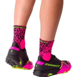 Calze Dynafit Run Wild Mid Socks Pink Glo