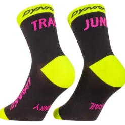 Calze Dynafit Trail Mid Socks Black Out Ultra Yellow