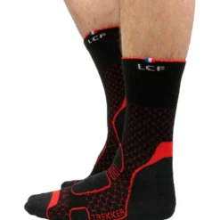 Calze La Chaussette de France Trekker High Noir Rouge
