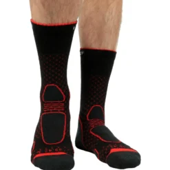 Calze La Chaussette de France Trekker High Noir Rouge