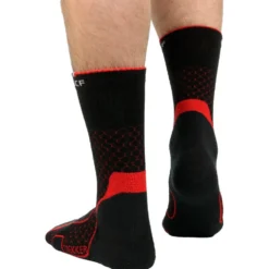 Calze La Chaussette de France Trekker High Noir Rouge