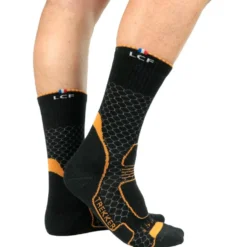 Calze La Chaussette de France Trekker High Noir Orange