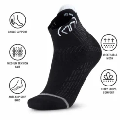 Calze Sidas Run Anatomic Ankle Noir