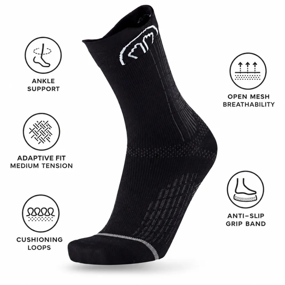 Calze Sidas Run Anatomic Crew Noir
