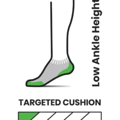 Calze Smartwool M's Run Targeted Cushion Low Ankle Light Gray