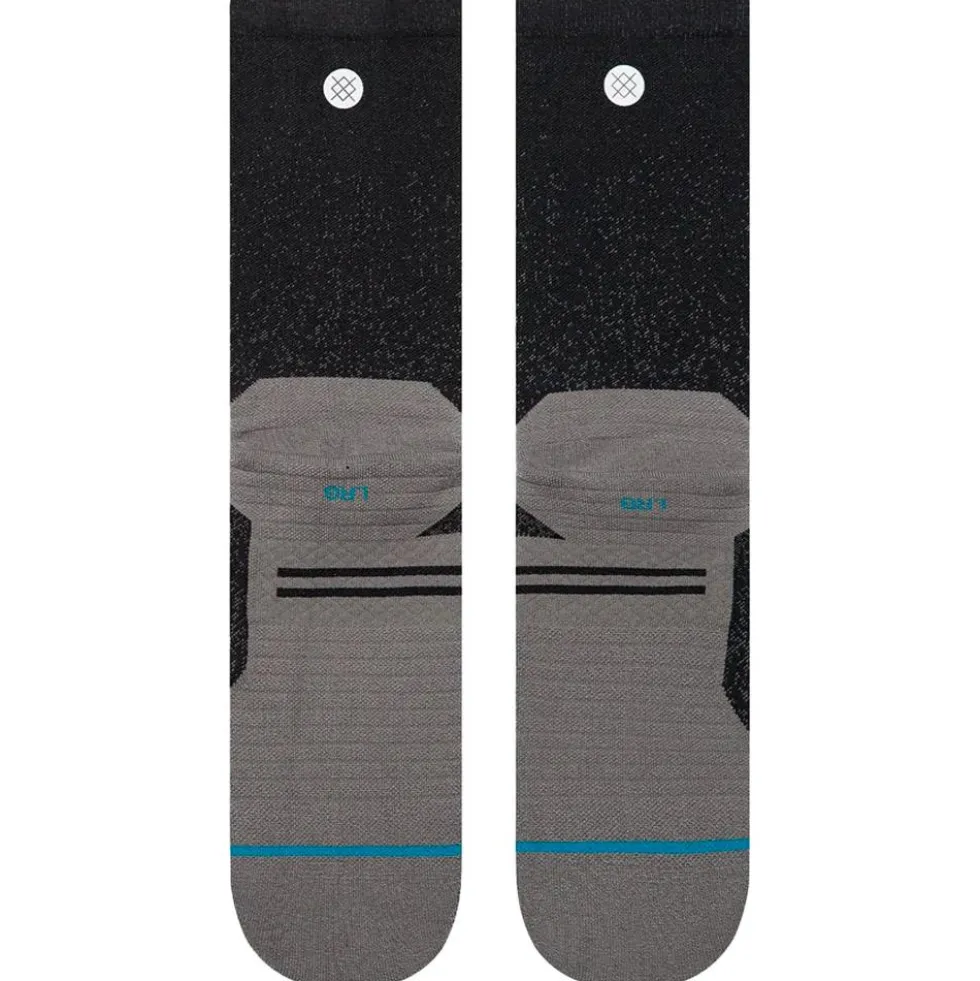 Calze Stance Perf Run Crew Light Cushion Sock Powder Split Black
