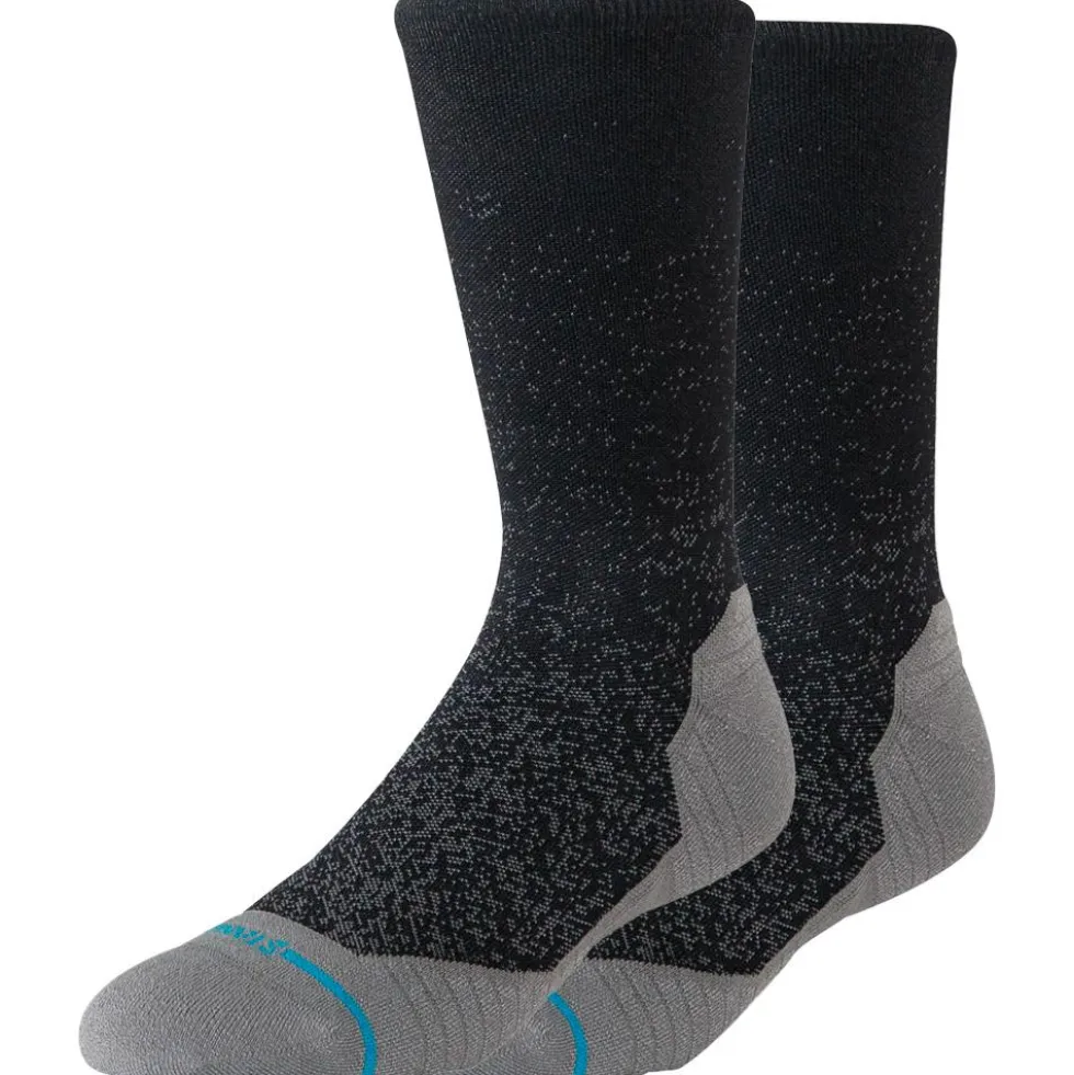 Calze Stance Perf Run Crew Light Cushion Sock Powder Split Black