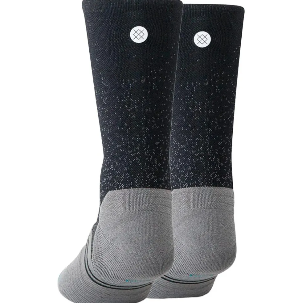 Calze Stance Perf Run Crew Light Cushion Sock Powder Split Black