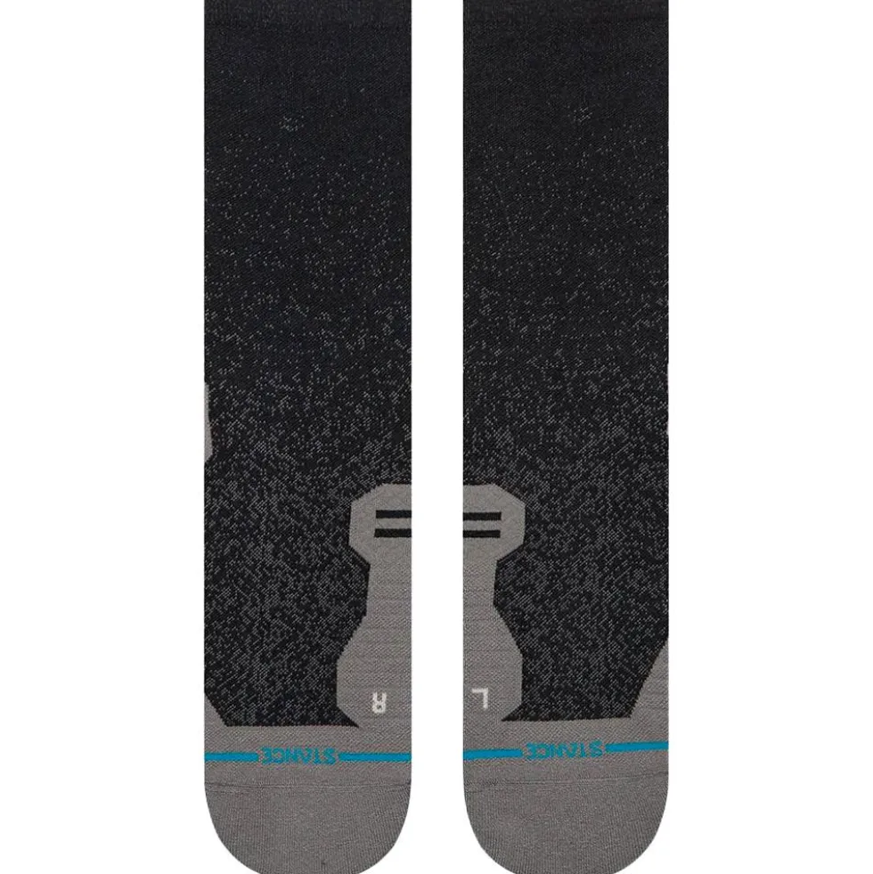 Calze Stance Perf Run Crew Light Cushion Sock Powder Split Black