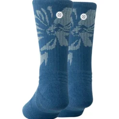 Calze Stance Perf Run Crew Mid Cushion Sock Flora Scan Deep Teal