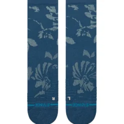 Calze Stance Perf Run Crew Mid Cushion Sock Flora Scan Deep Teal