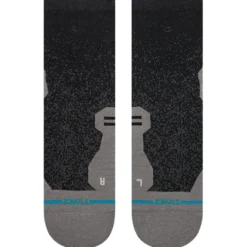 Calze Stance Perf Run Quarter Light Cushion Sock Powder Split Black