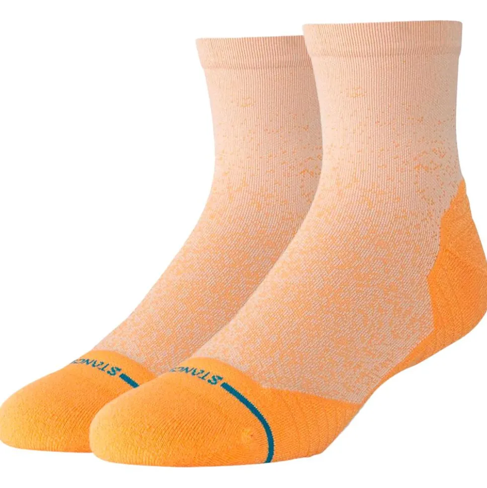 Calze Stance Perf Run Quarter Light Cushion Sock Powder Split Mango