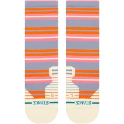 Calze Stance Perf Run Womens Crew Mid Cushion Sock Lennon Blue