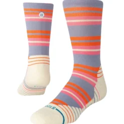 Calze Stance Perf Run Womens Crew Mid Cushion Sock Lennon Blue