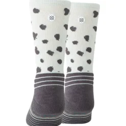 Calze Stance Perf Run Womens Crew Mid Cushion Sock Leopard Light Blue