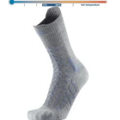 Calze Therm-Ic Trekking Cool Light Crew Gris Bleu
