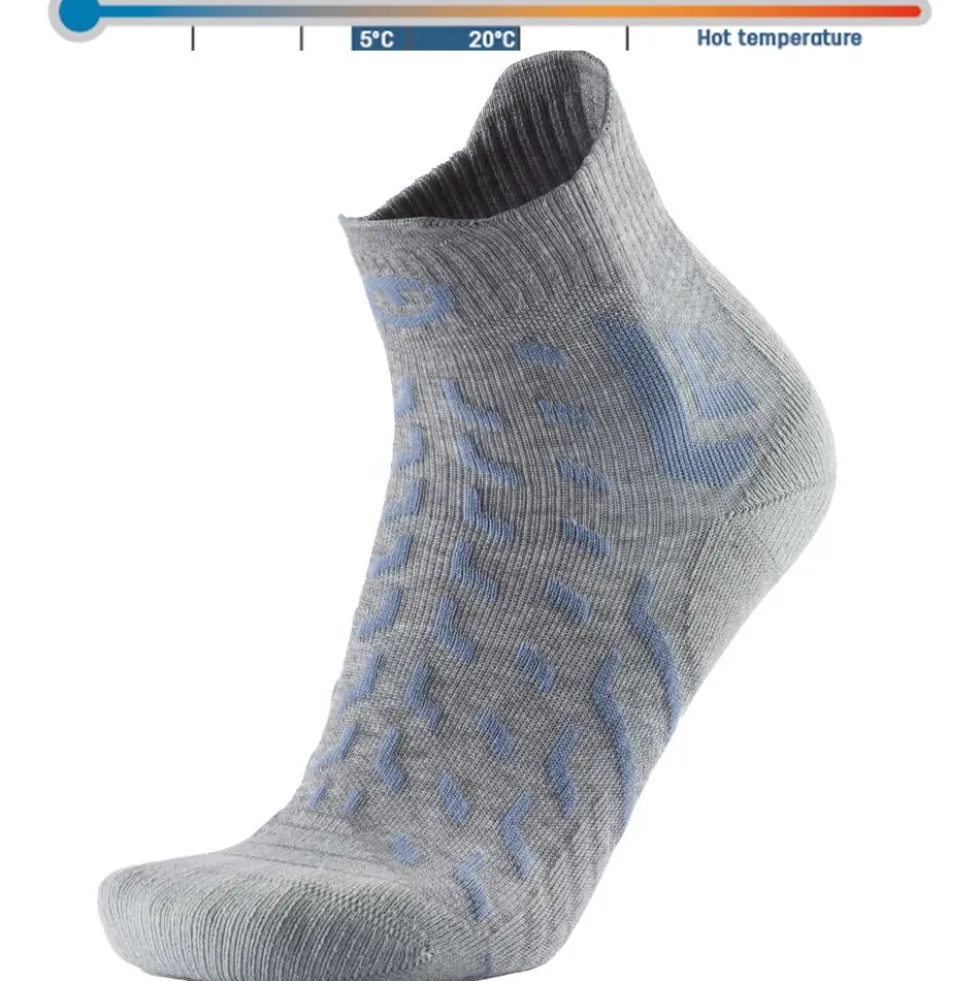 Calze Therm-Ic Trekking Cool Light Ankle Gris Bleu