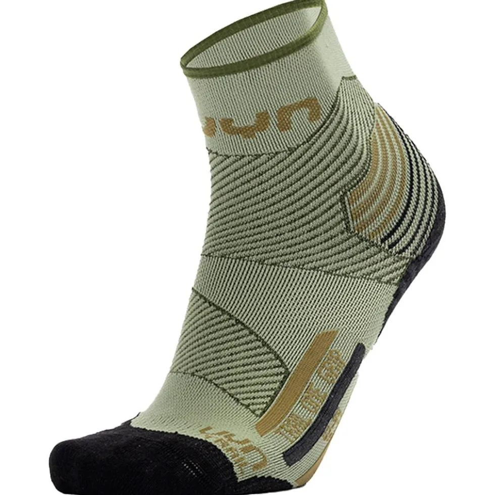 Calze Uyn Man Run Trail One Grip Green Black