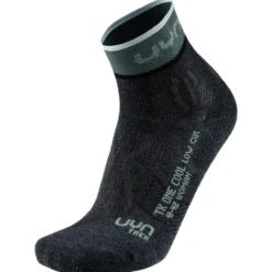 Calze Uyn Woman Trekking One Cool Low Anthracite Balsam Green