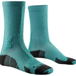 Calze X Socks Trail Run Discover Crew Lake Green Sunset Blue