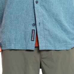 Camicia da trekking Black Diamond Scenic Route Short Sleeve Midnight Blue Glacier