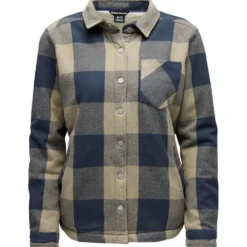 Camicia da trekking Black Diamond W Project Lined Flannel Charcoal Pine Smoke