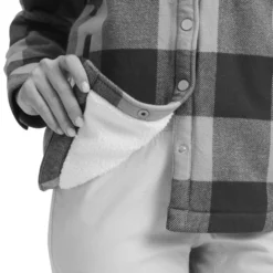 Camicia da trekking Black Diamond W Project Lined Flannel Charcoal Pine Smoke
