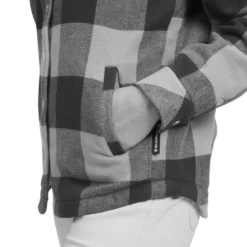 Camicia da trekking Black Diamond W Project Lined Flannel Charcoal Pine Smoke