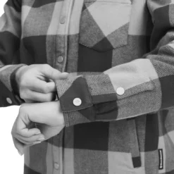 Camicia da trekking Black Diamond W Project Lined Flannel Charcoal Pine Smoke