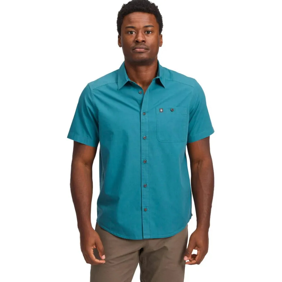 Camicia da trekking Black Diamond M Wingate Short Sleeve Shirt Creek Blue
