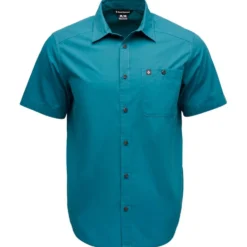 Camicia da trekking Black Diamond M Wingate Short Sleeve Shirt Creek Blue
