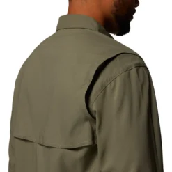 Camicia da trekking Columbia Silver Ridge Utility II Long Sleeve Stone Green