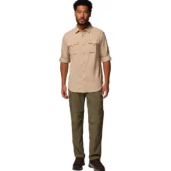 Camicia da trekking Columbia Silver Ridge Utility II Long Sleeve Ancient Fossil