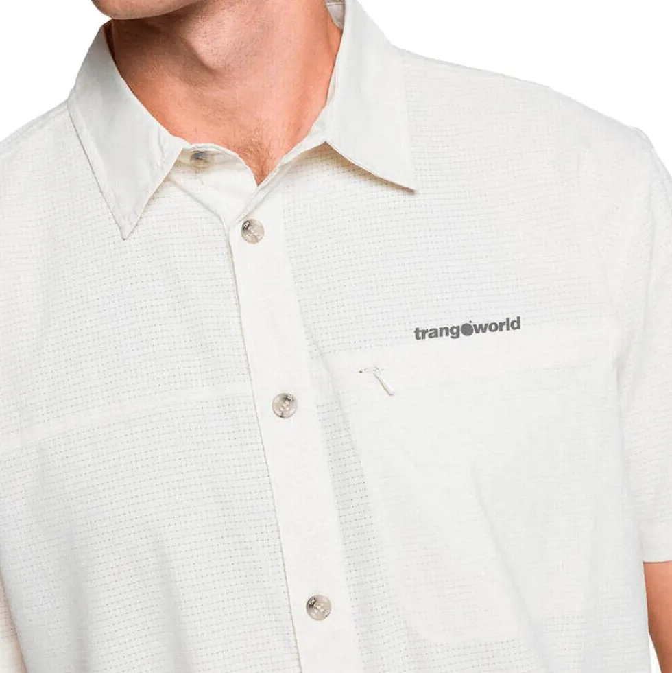 Camicia da trekking Trangoworld Esera DF White Onyx